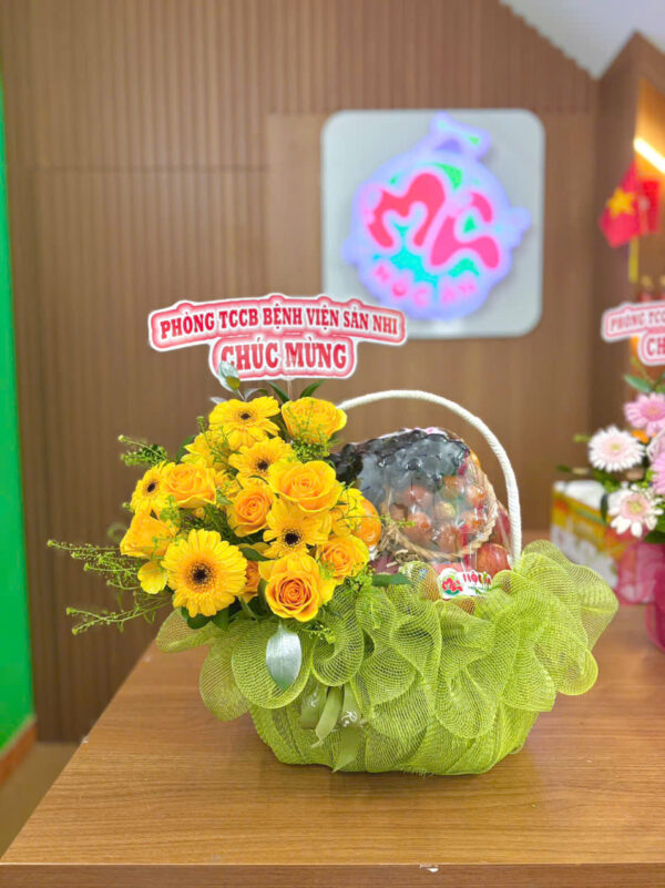 GIỎ TRÁI CÂY MIX HOA 102